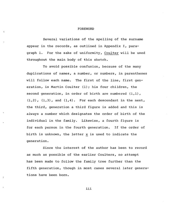 The Coulter Family of Catawba County, North Carolina, by Victor A. Coulter: Page 3