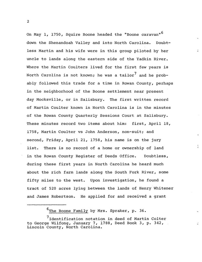 The Coulter Family of Catawba County, North Carolina, by Victor A. Coulter: Page 10