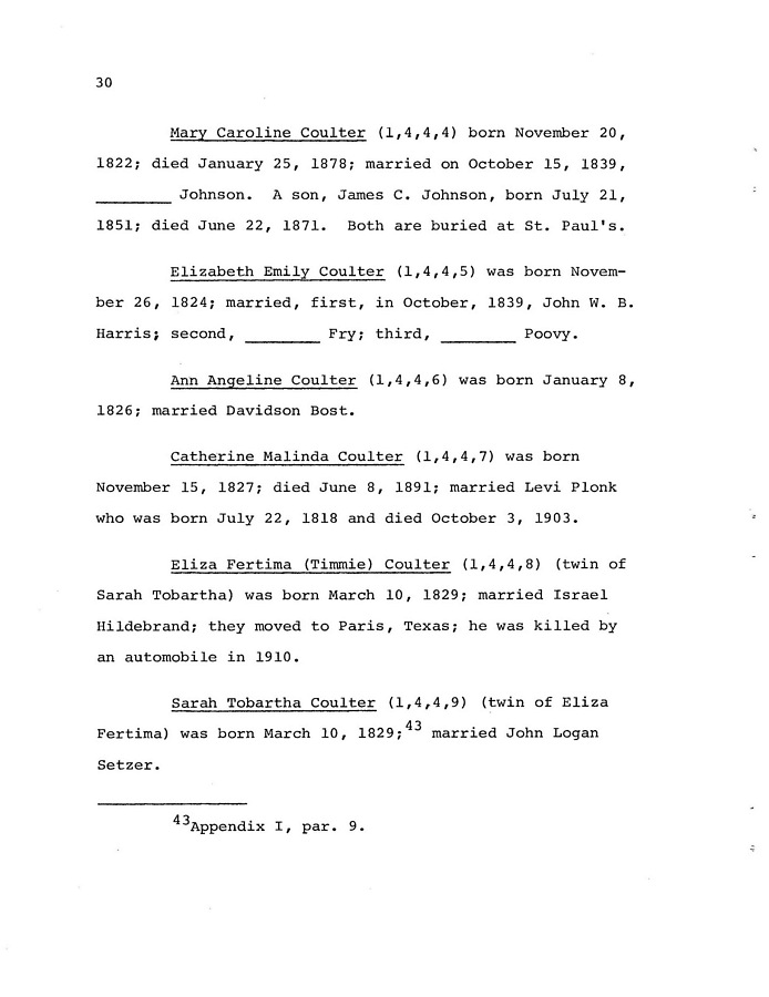 The Coulter Family of Catawba County, North Carolina, by Victor A. Coulter: Page 38