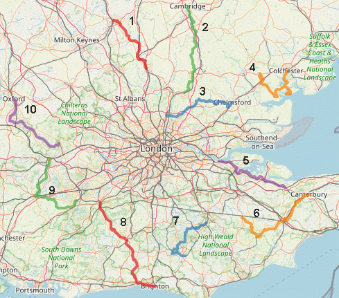 all routes map