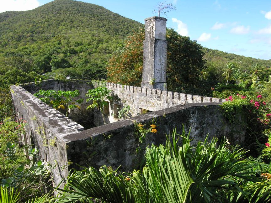 Some of the sugar mill ruins at Caneel Bay [Click for larger picture (1600 &times; 1200)]