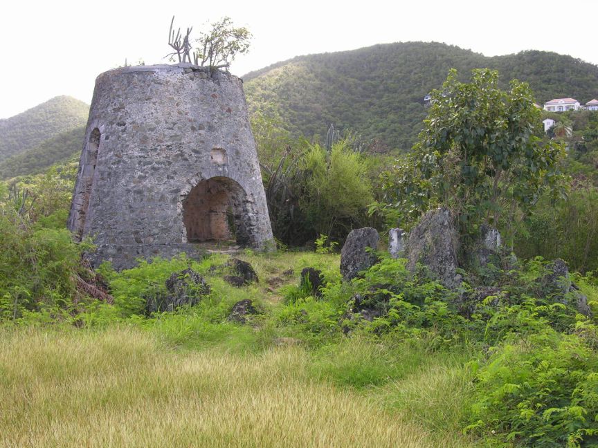 The sugar mill ruins on Peace Hill [Click for larger picture (1600 &times; 1200)]